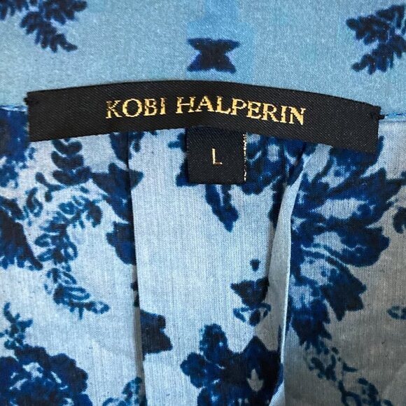 KOBI HALPERIN Lulu Silk Blend Print Blouse Shirt - Picture 3 of 10